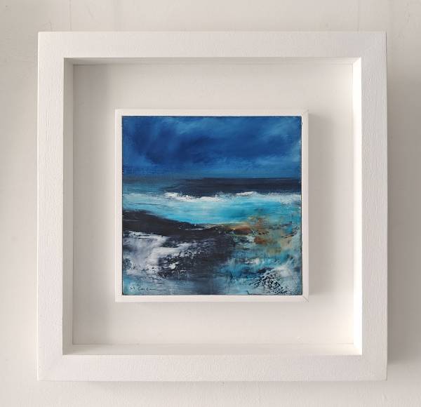 - Oil on Board, Painting by Maggie Cochran, measuring 15 x 15 cm (H x W) framed at 30 x 30 cm £195